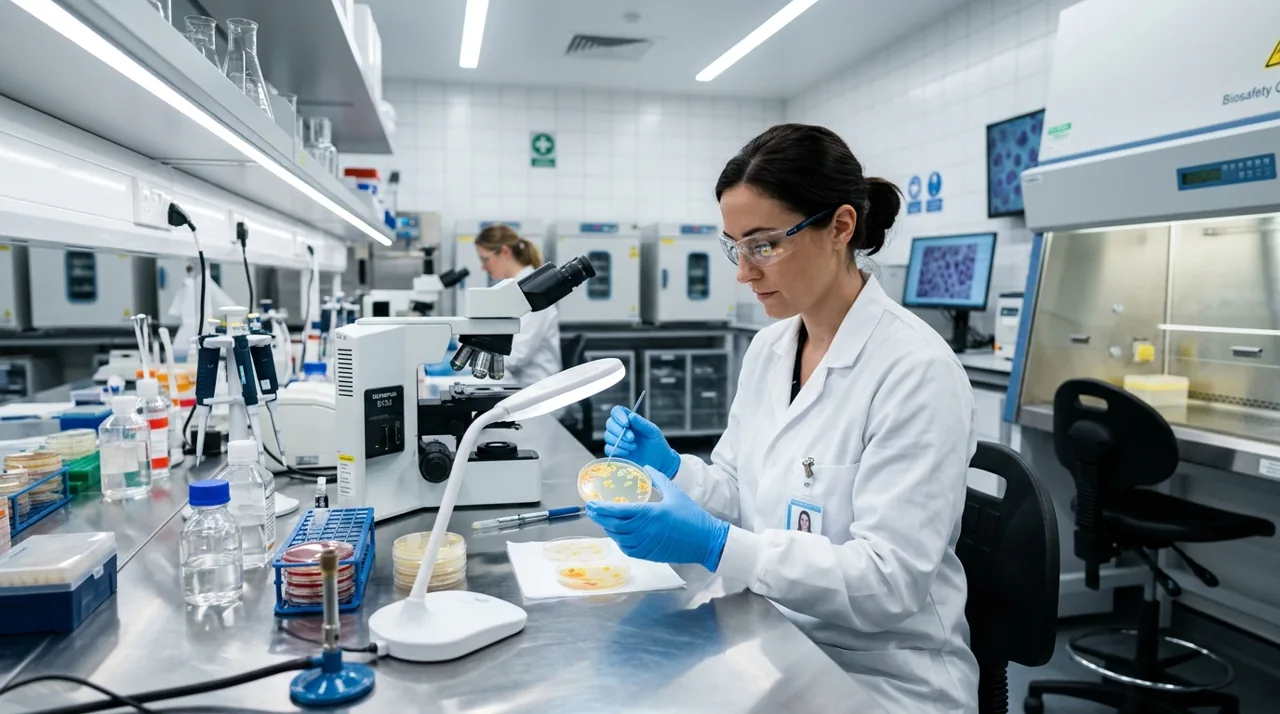 Laboratoire d'analyse microbiologique alimentaire